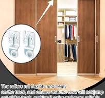 Amazon.com: Blulu 4 Pcs Sliding Closet Door Roller Kit ...
