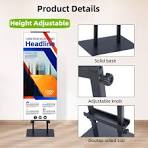 Double Sided KT Board Banner Stand Poster Display Stand Height Adjustable  Advertising Sign Holder I.295310361
