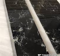 Polished Dark Black Artificial Marble Stone from China - StoneContact.com