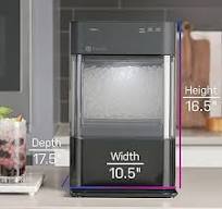 GE Profile Opal 2.0 | Countertop Nugget Ice Maker | Ice Machine with WiFi  Connectivity | Smart Home Kitchen Essentials | Black Stainless