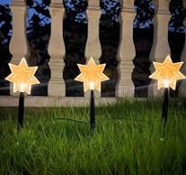 Solar Ground Plug Lamp,Star Bells Outdoor Garden Light,Waterproof Landscape  Decoration,Warm White Lighting,Automatic On/Off,for Yard Pathway Patio ...