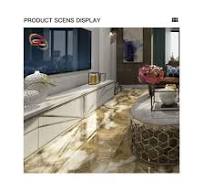 Marble Look Slab with Gold Glitter Veins for Home Decoration Flooring Tile  Wall Cladding Glossy Grey Marble Tiles