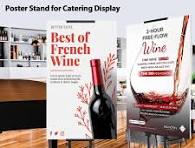 Jxgzyy Double Side Poster Stand Heavy Duty Display Poster Holder KT