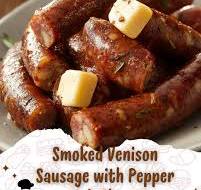 Venison cheeseburger sausage recipe and ingredients