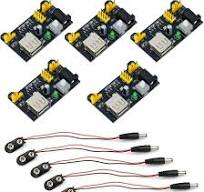 Amazon.com: WWZMDiB 5 Pcs Power Supply Module Compatible with 400 Point and  830 Point Solderless Breadboard Input 6.5~12V Output 3.3V 5V (with 5 Pcs ...