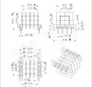 Bobbins | Four Slots EVD25 Horizontal High Power Transformer ...