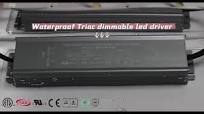 Triac & 0-10V Dimmable LED Power Supply 20W-320W DC 24v 12v ...