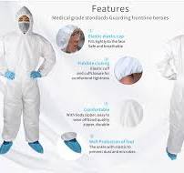 Non-Woven Full Body Disposable Isolation Suit Clothing in ...