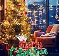 Amazon.com: Brightown Merry Christmas Decorations Lights ...