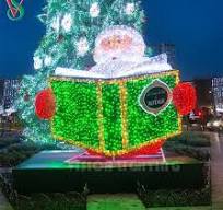 LED 3D Christmas Santa Claus Motif Lights for Outdoor Decorations