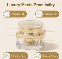 ericotry 1PCS 1oz 30g Upscale Empty Refillable Acrylic Cosmetic Cream Lotion Sample Bottles Jars Pot Container With Screw Lid and PP Liner Plastic ...