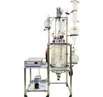 Jacketed Glass Reactor with Ultrasonic Dispersion and PTFE ...