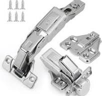 HBL' 4 Pack 165 Degree Soft Close Cabinet Hinges, Half ...