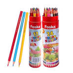 OEM 12 24 colors Paper Tube Wooden Color Pencil Set ...