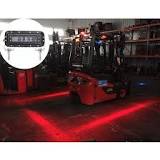 Forklift Safety Zone Pedestrian Red LED Warning Lights ...