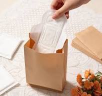 Sanitary Pad Disposal Bags Paper,100 PCS Disposal Bags for ...