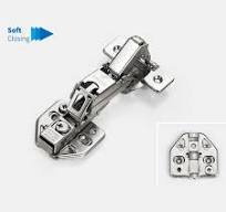 165 Degree Soft Closing Hinge with Mounting Plate