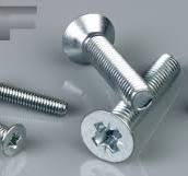 M6 x 30mm Self Tapping Bolts for Metal Pozi Countersunk in Zinc Plated Steel