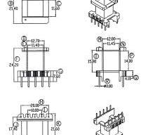 China EI30 vertical 5+5 pin small transformer bobbin ...