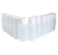 kelkaa 1oz HDPE Plastic Squeeze Bottles with White Flip Caps ...