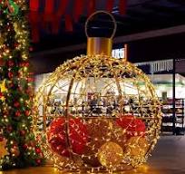 Public Outdoor Illuminated Ball 3D Large Motif Lights Landscape Holiday Decoration Lights