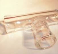 PYREX BOROSILICATE TEE BEADED PROCESS PIPE FITTING 1" ID | eBay