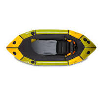 Anfibio Rebel 2K - väderskyddad packraft för lugna vatten - med-tubebags / gul-gron