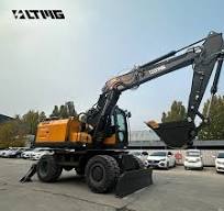 LTMG LWE180 Chinese Brand New Construction Digging Machine 16 Ton 18 Ton diesel Wheel Excavator