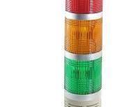 Hanutech 3 Tier Multi-Volt Industrial LED Signal Tower Lamp Light