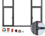 Grey Color Aluminium Sliding Window Design Heat Insulated ...