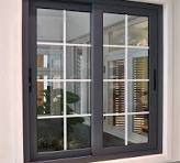 Grey / White Color Aluminum Slide Glass Window with High Quality Assurance
