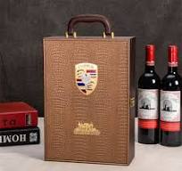 Custom Logo PU Leather Wine Box Special Pattern-SH Custom ...