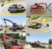 Customized Amphibious Excavator with Excavation Bucket ...