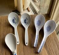 Vintage melamine serving spoons