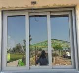 Grey Aluminium Sliding Window