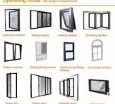Aluminum Alloy Double Glazing Silver Grey Color Aluminum ...