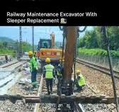 This post captures a specialized railway sleeper changer machine (also  known as a sleeper replacer), which is used for efficient rail maintenance  and track construction. , Function: It is designed to ...