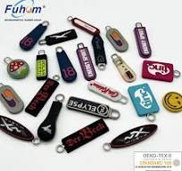 Custom High Quality Embossed Brand Logo PU/TPU Zipper Puller for Luggage  Backpack