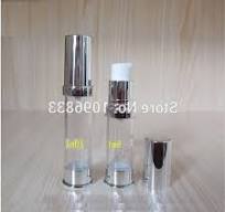 10ml 10g Plastic Vacuum Bottle with Silver Airless Pump for ...