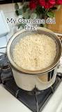 Easy way to cook rice! 🍚 Use a fine mesh strainer or ...