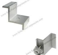 Aluminum solar end clamps for frame solar panel mounting