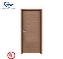 UL Listed 60min Fire Rated Fireproof Single Leaf Swing Wooden Hotel Door