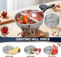 Amazon.com: Stainless Steel Food Mill With 3 Milling Discs ...