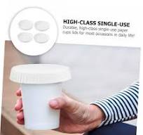Amazon.com: KOMBIUDA 50pcs Disposable Paper Cup Lids ...