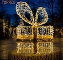 Quality Giant Outdoor Christmas Bulb Gift Box Light