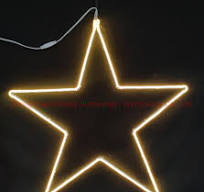 Used for Holiday Decoration 2D Five-Pointed Star Neon Theme Light