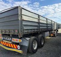 6x12 meter flat deck superlink dropside trailer