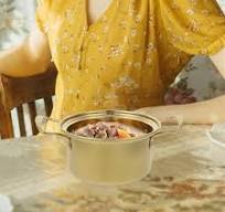 Golden Stainless Steel Small Hot Pot Shabu Cooking Pots Kitchen Ramen  Individual Milk Soup 201 Chaffing Dishes Cookware Pan