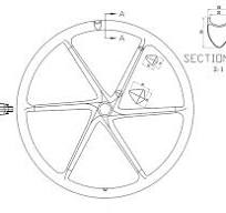 6 Spoke Bike Wheels 700C Disc/Rim Brake for TT/Tri Spoke ...