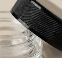 9ml Child Resistant Glass Jar with Black Lids | Oil Slick